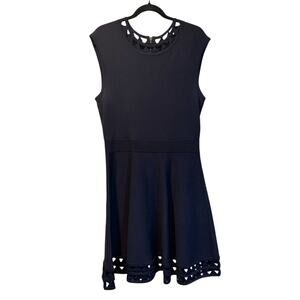 Ted Baker navy cut out dress size large